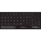 Axitech Notebook Keyboard Stickers Qwerty United Kingdom Black stickers-qwerty-uk-black